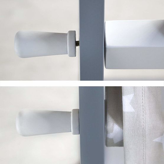 Detská posteľ Teepee - biela-sivá