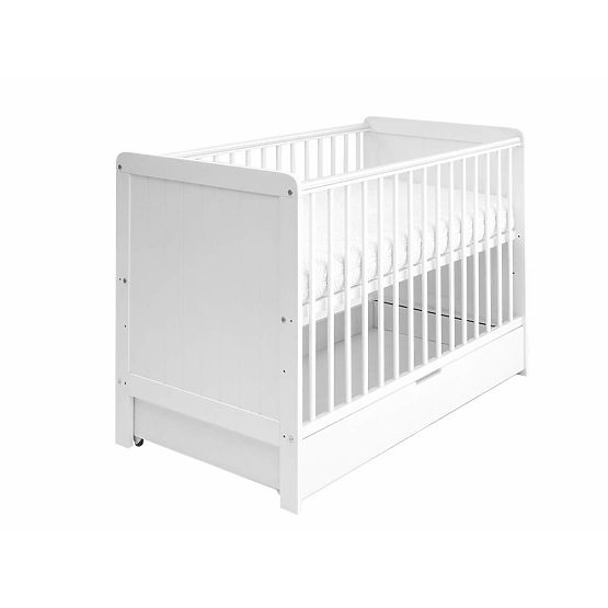 Detská postieľka Baby Magic 120x60 cm - biela