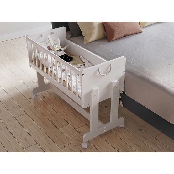 Multifunkčná postieľka LETO 90x40 cm 6v1 - biela