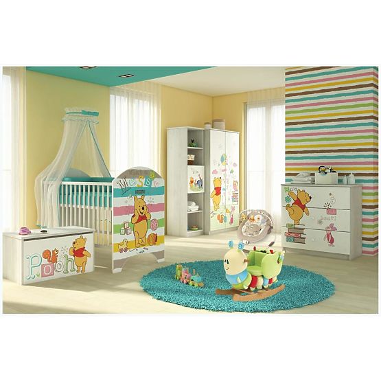Detská postieľka Macko Pú a prasiatko