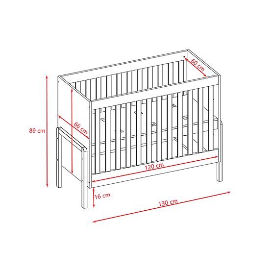 Detská postieľka Viktor 120 x 60 cm