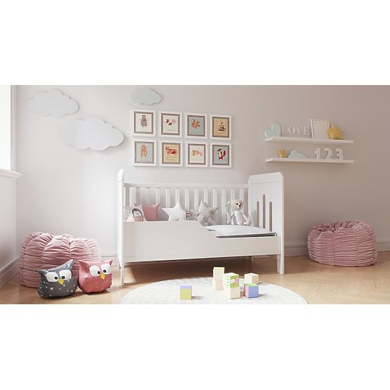 Detská postieľka Zuza 140x70 cm s válendovou bočnicou