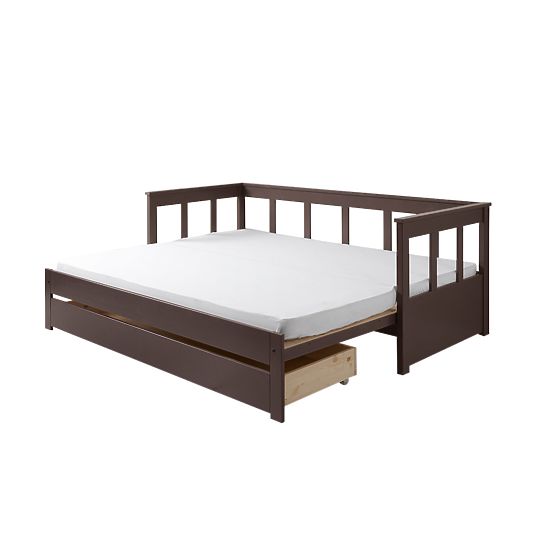 Detská rozkladacia posteľ s opierkou Pino - sivá