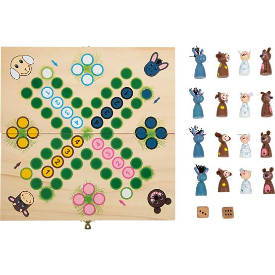 Detská spoločenská hra Človeče nehnevaj sa - zvieratká