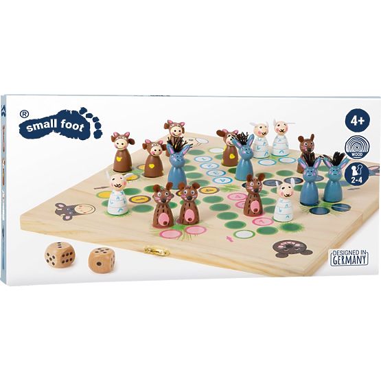 Detská spoločenská hra Človeče nehnevaj sa - zvieratká