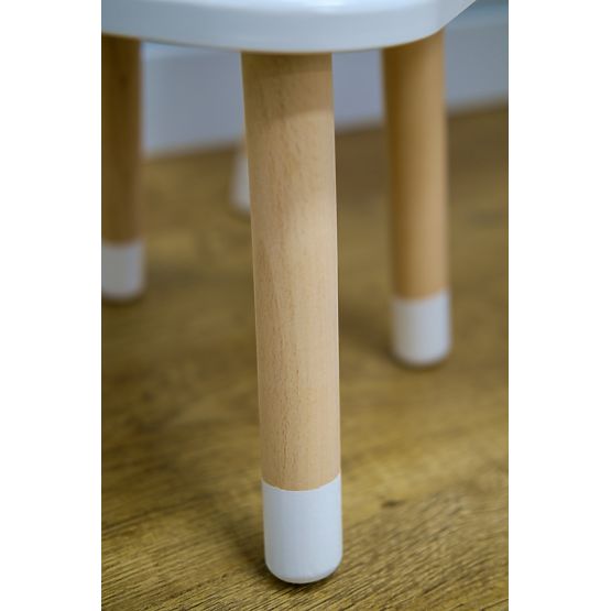 Detská stolička - Ušká - biela