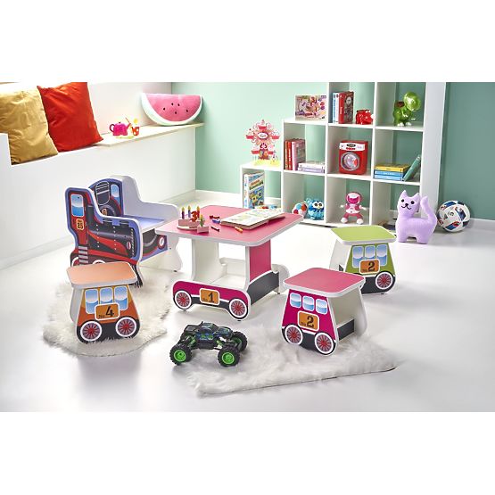 Detská taburetka LOKOMO - oranžová