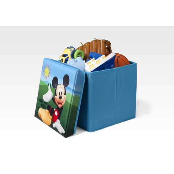 Detská taburetka s úložným priestorom - myšiak Mickey
