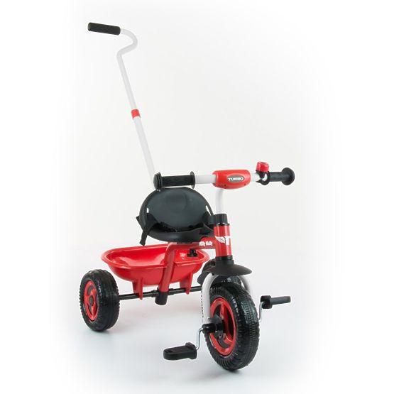 Detská trojkolka Milly Mally Boby TURBO red Červená