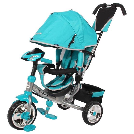 Detská trojkolka so svetlami Baby Mix Lux Trike modrá