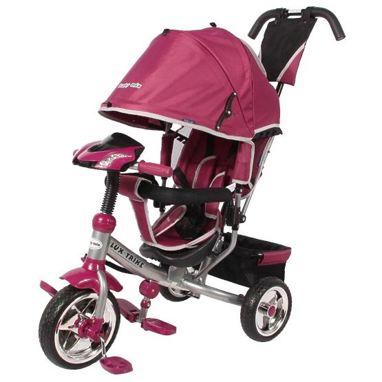 Detská trojkolka so svetlami Baby Mix Lux Trike ružová