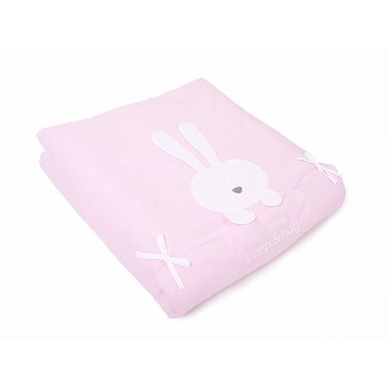 Detské 2-dielne obliečky sleep&hug - ružové