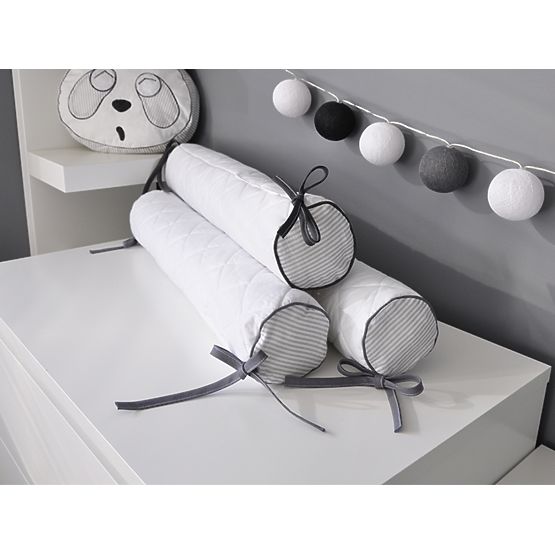 Detské 3-dielne obliečky Panda - sivé