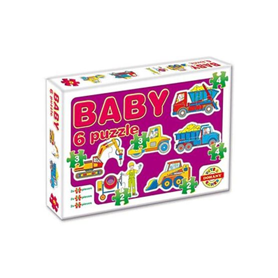 Detské Baby puzzle Fialová