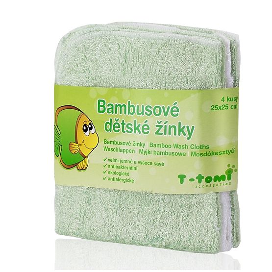 Detské bambusové kúpacie špongie