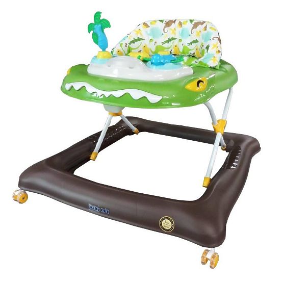 Detské chodítko Baby Mix krokodýl zelené