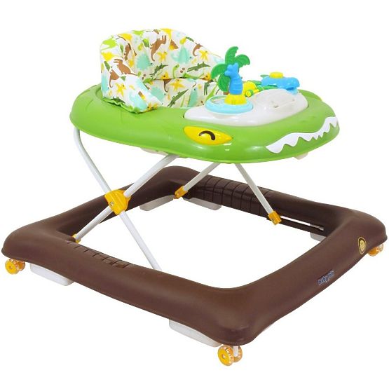 Detské chodítko Baby Mix krokodýl zelené
