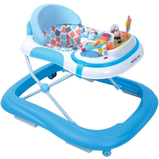 Detské chodítko Baby Mix s včielkou modré