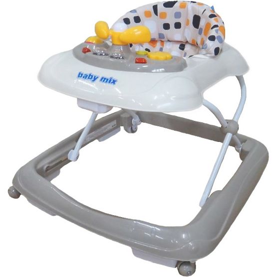 Detské chodítko Baby Mix s volantom beige Béžová