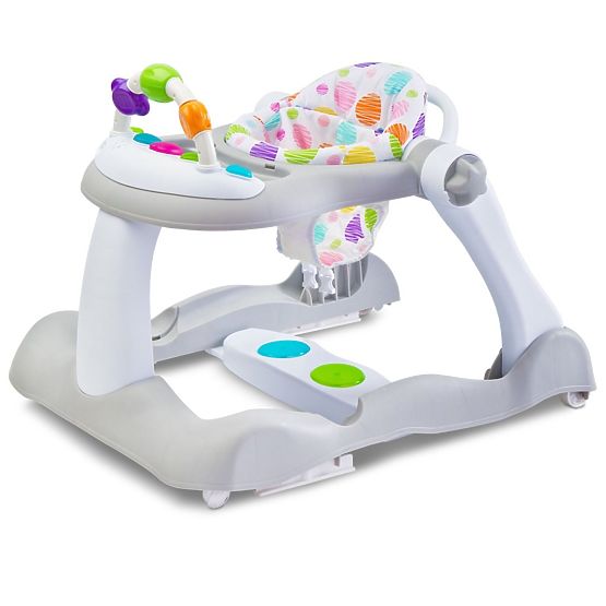 Detské chodítko Bounce 3v1 Toyz Sivá
