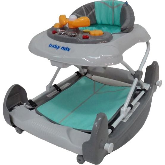 Detské chodítko s hojdačkou Baby Mix mint Zelená