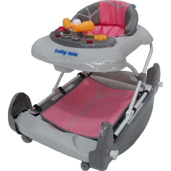 Detské chodítko s hojdačkou Baby Mix pink Ružová