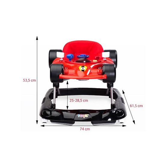 Detské chodítko Toyz Speeder red Červená