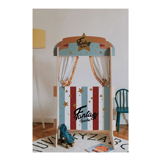 Detské divadlo a police v jednom Fantasy Retro