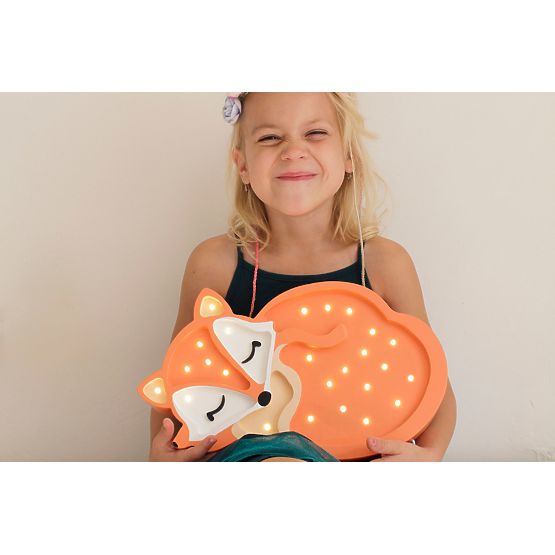 Detské drevené svietidlo Líška