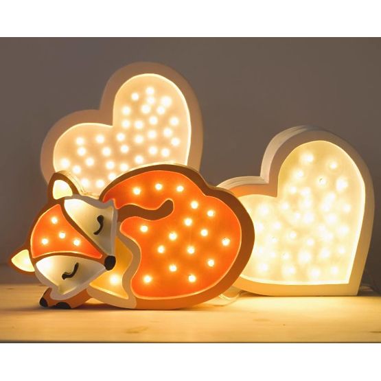 Detské drevené svietidlo Líška