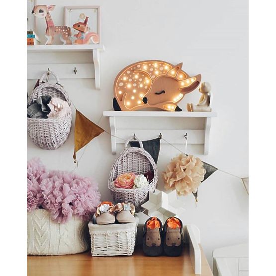 Detské drevené svietidlo Srnka