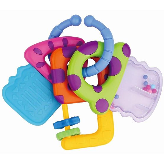 Detské hrkálka Baby Mix 3 kľúče Podľa obrázku