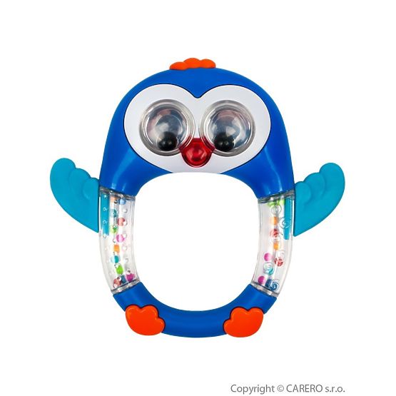 Detské hrkálka so zvukom Baby Mix Tučniak Modrá