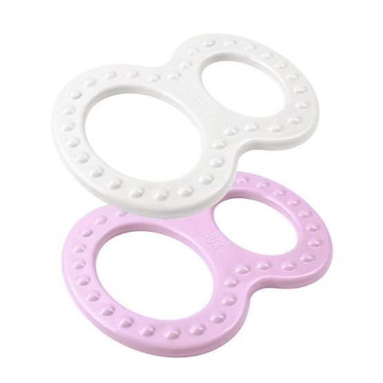 Detské hryzátko NUK 2 ks ružové Ružová