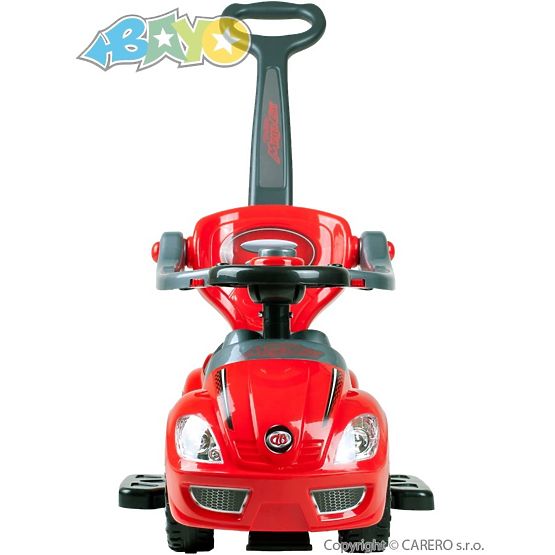 Detské jazdítko 3v1 Bayo Mega Car red Červená