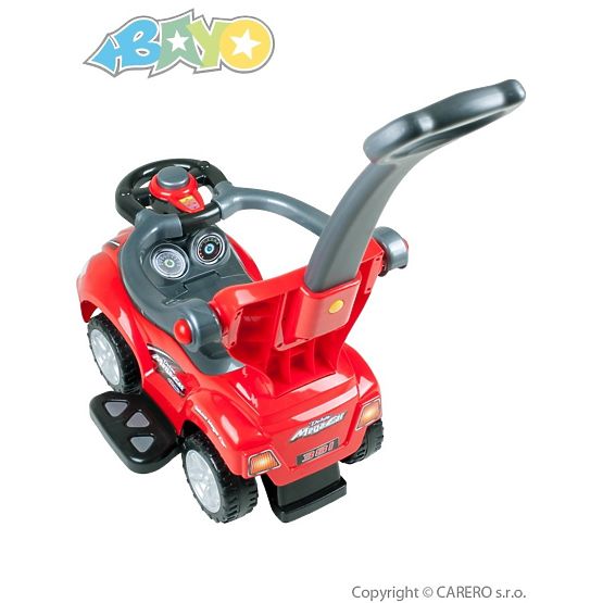 Detské jazdítko 3v1 Bayo Mega Car red Červená