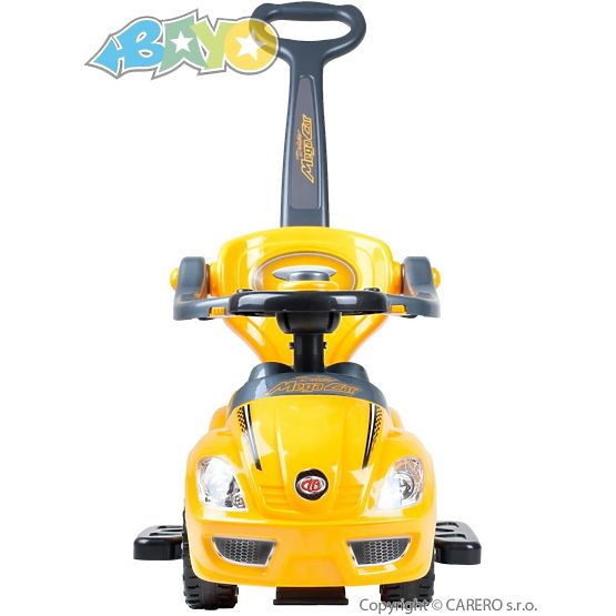 Detské jazdítko 3v1 Bayo Mega Car yellow Žltá