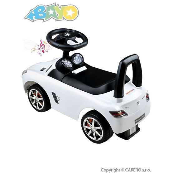 Detské jazdítko-odrážadlo Bayo Mercedes-Benz white Biela