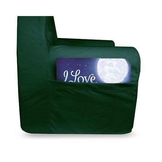 Detské kresielko s uškami - tmavo zelené