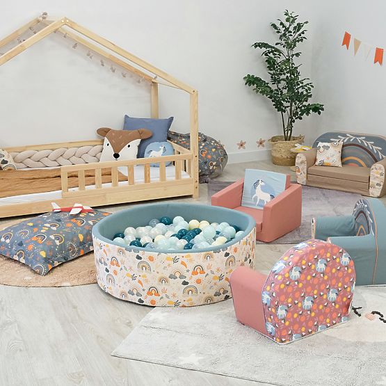 Detské kresielko Unicorn - ružové