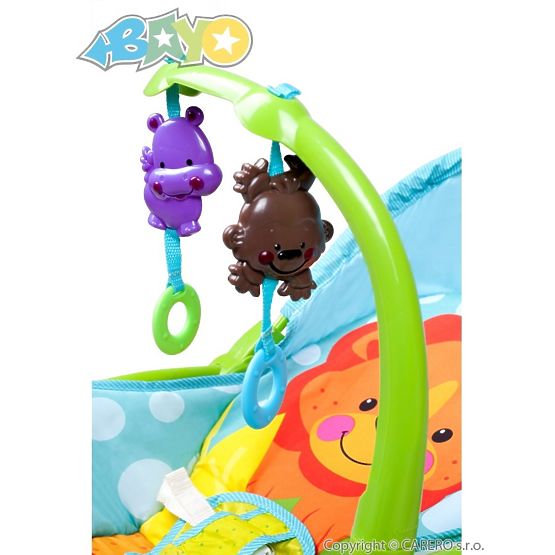 Detské lehátko 2v1 Bayo green Zelená