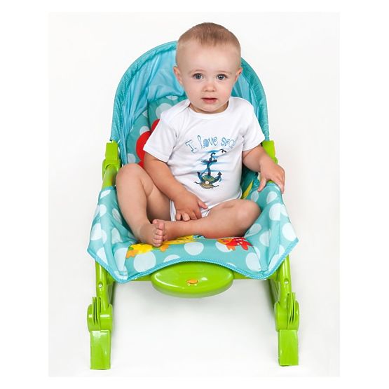 Detské lehátko 2v1 Bayo green Zelená