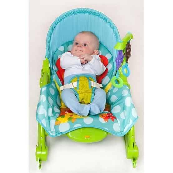 Detské lehátko 2v1 Bayo green Zelená