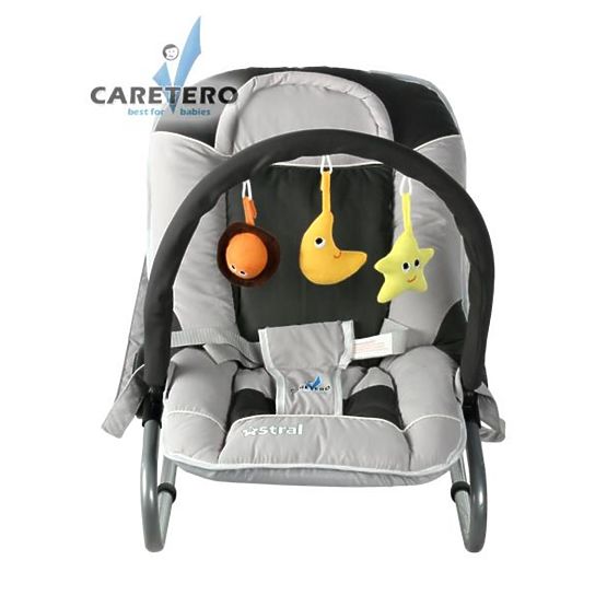 Detské lehátko CARETERO Astral grey Sivá