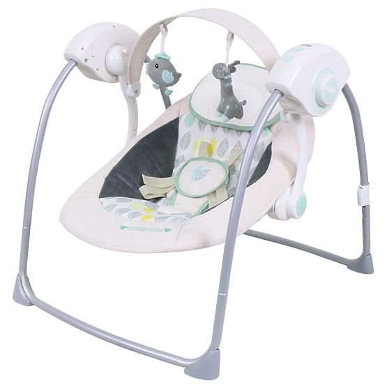 Detské lehátko s hojdačkou a strieškou Baby Mix krémové Béžová