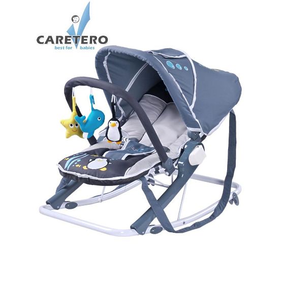 Detské ležadlo CARETERO Aqua grey Sivá
