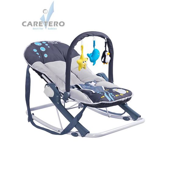 Detské ležadlo CARETERO Aqua grey Sivá