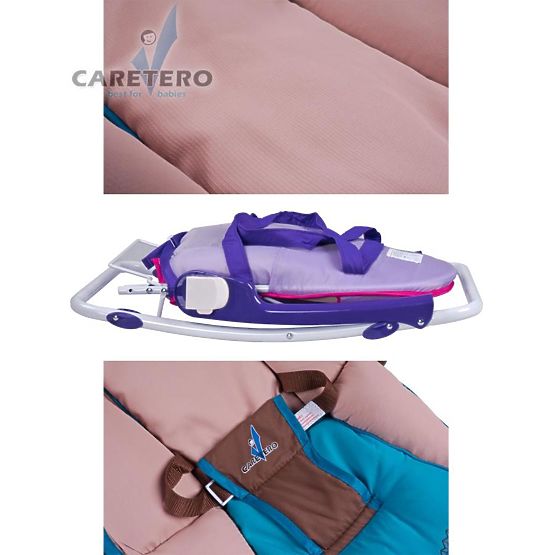 Detské ležadlo CARETERO Aqua grey Sivá