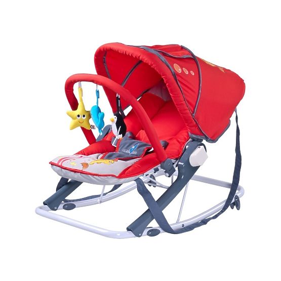 Detské ležadlo CARETERO Aqua red Červená