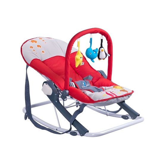 Detské ležadlo CARETERO Aqua red Červená